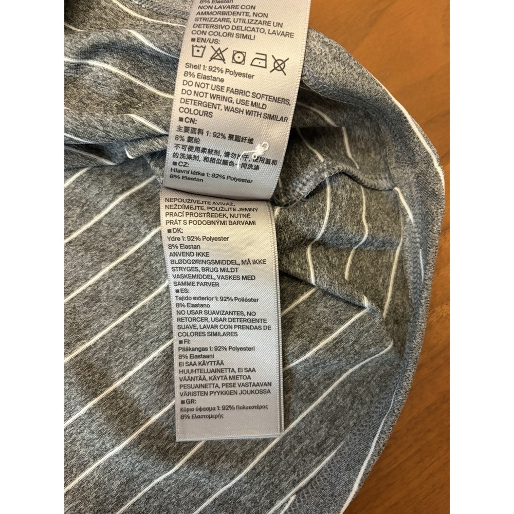 KJUS Golf Polo Shirt Mens 56 2XL Gray White Stripe Soren Stretch Mission Hills - Picture 10 of 14